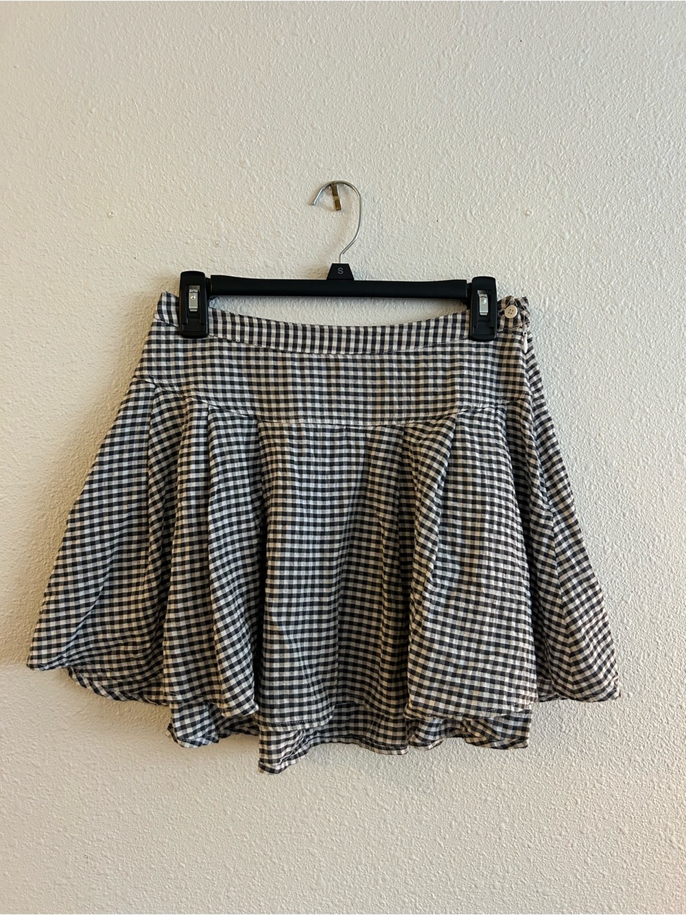 Glassons Black and White Gingham Circle Skirt